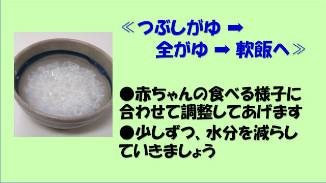 離乳食の進め方のめやす